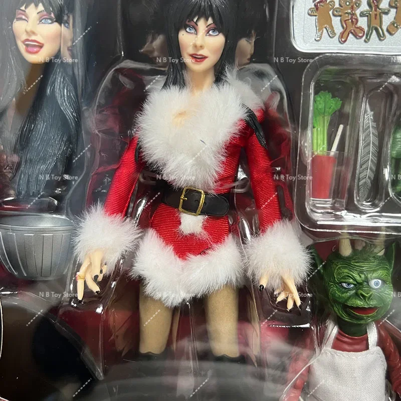 Autentici vestiti di stoffa NECAE Lvira, Mistress of The Dark Christmas Edition da 8 pollici, regali modello fai da te
