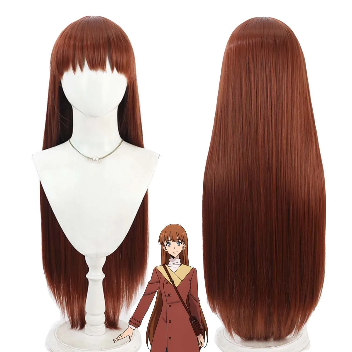 Mulheres Anime Solo Leveling Esil Radiru Roleplay Peruca roxa longa e reta