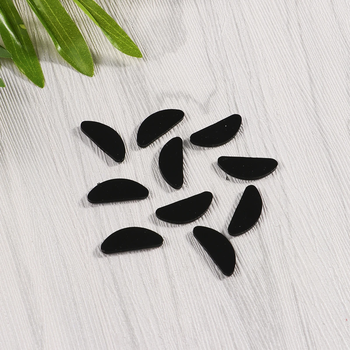 

10 Pcs Nose Pads for Glasses Anti Slip Silicone Eyeglasses Bridge Increased Black