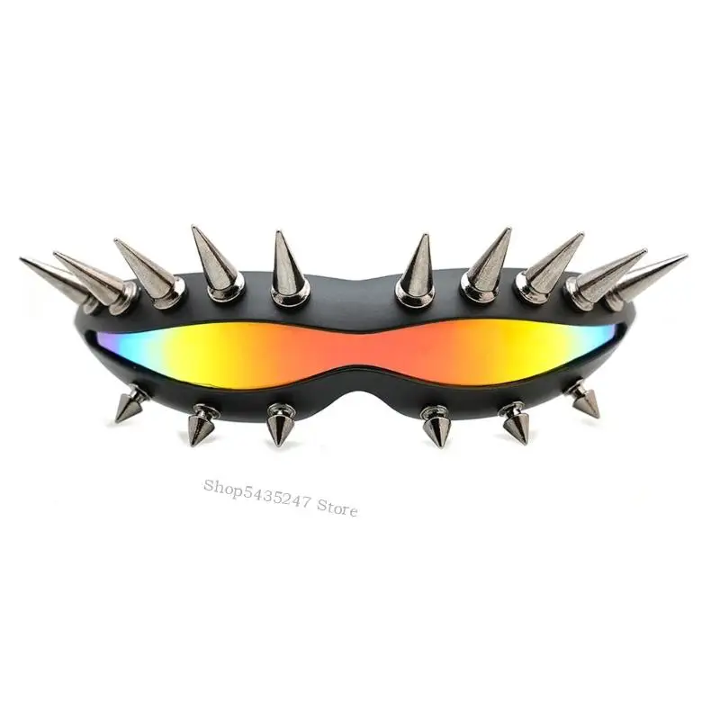 

Modern Sunglasses Rivet Studded Glasses for Men Evening Party and Stage Show H7EF