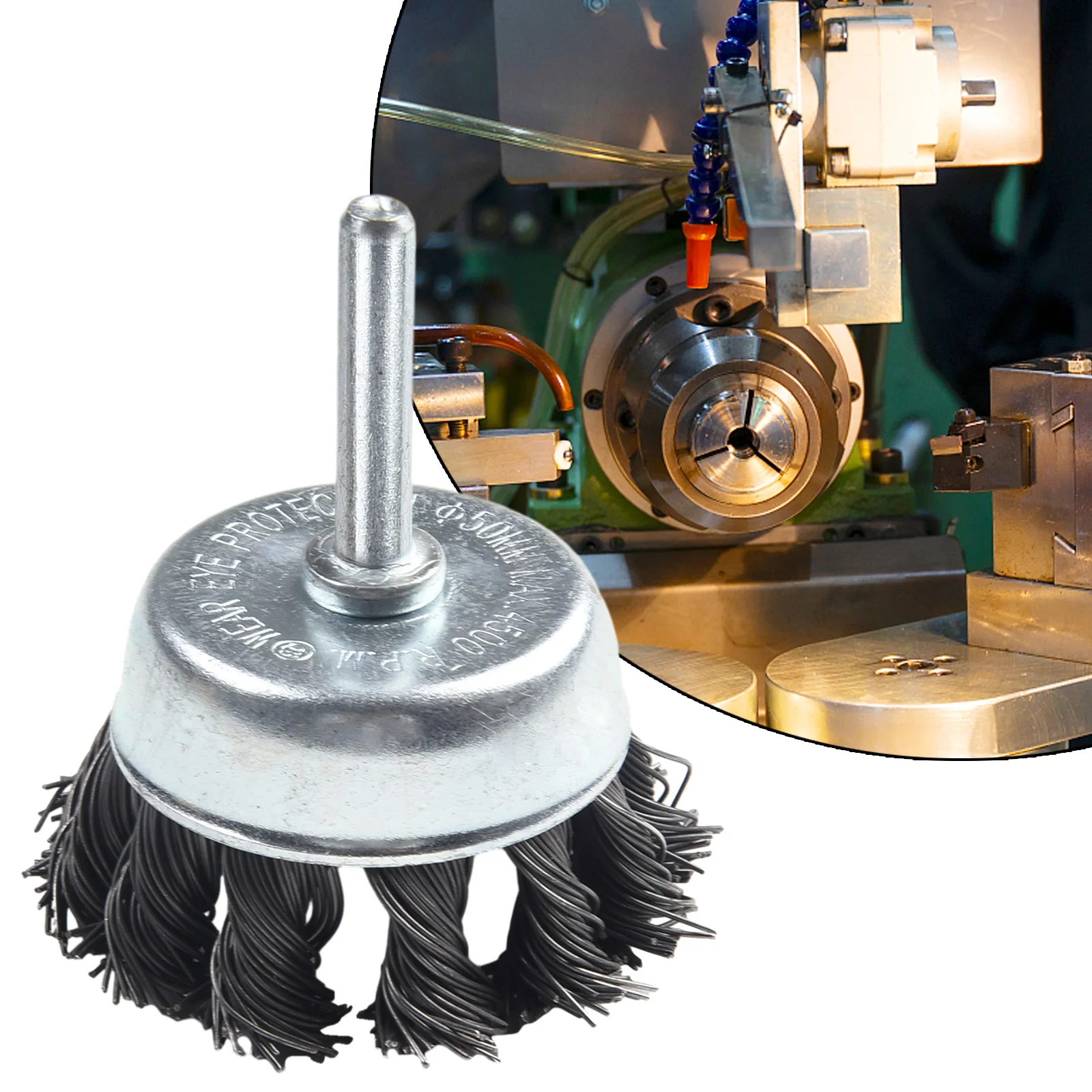 Removal Wire Brush Drilling Tool Parts Metal Wheel Crimped 1/4\\\\\\\