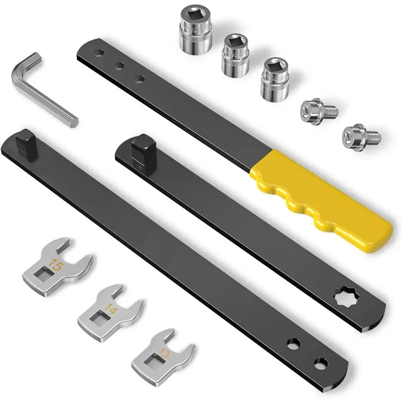Hot Sale-Serpentine Belt Tool Kit With Sockets And Wrenches-15, 16 18Mm Sockets 13, 14 15Mm Wrenches Included