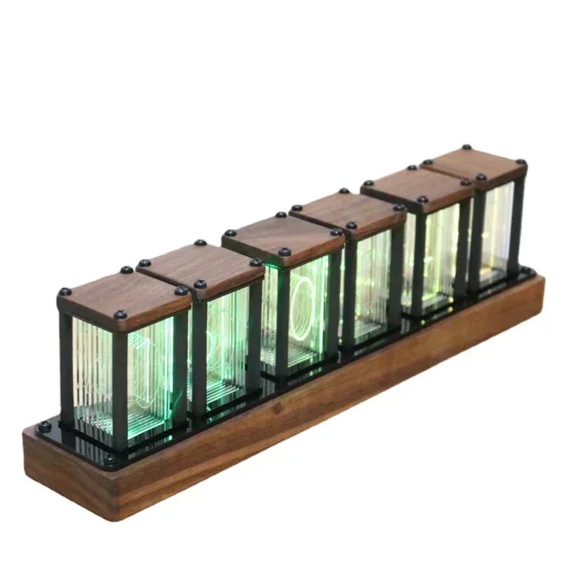 

RGB Table Clock Digital Classic Luxury Desk Clock Diy Kit Led Creative Tabletop Luxury Office Desktop Watch Home and Decoration