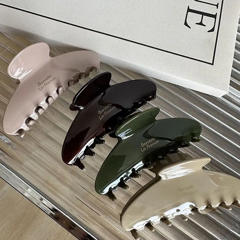 Acetate Large Hair Claw Clip Retro Korean Style Secure Grip for All Hair Types