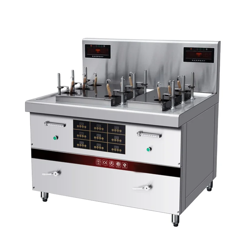 

Chefmax Китайский промышленный коммерческий ресторан Электрический автоматический подъемник 2, 4, 6, 8, индукционная машина для приготовления лапши с корзиной