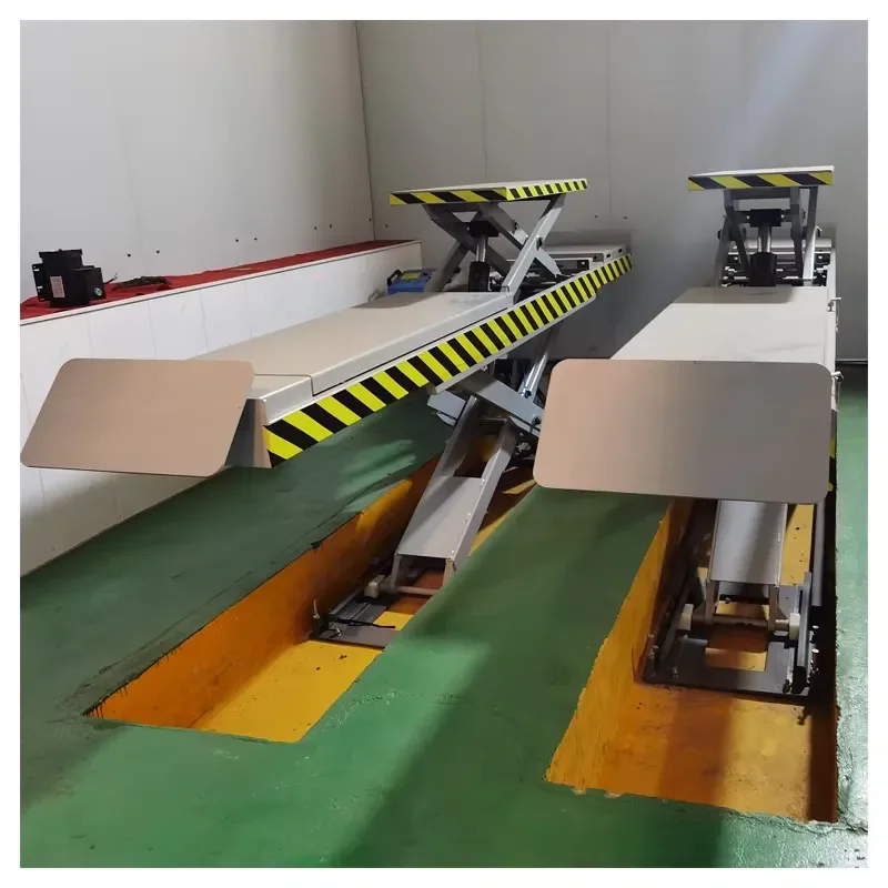 Ultra-Thin Portable Auto Scissor Lift Hydraulic System Car Hoist for Car Repair Center
