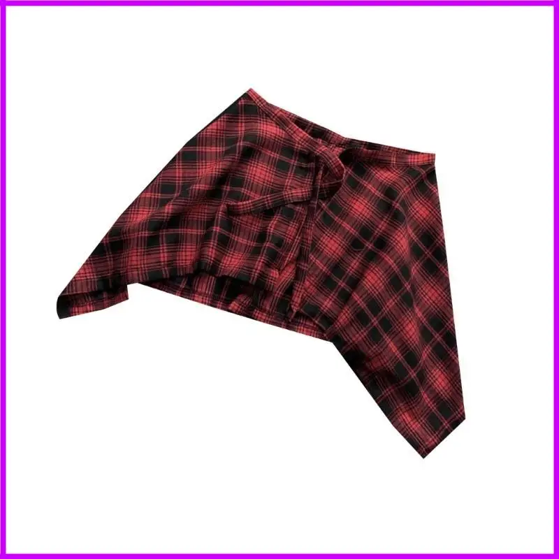 Simple Pieces Skirt With Stylish Tie Hip Scarf Overskirt Shirt Extender