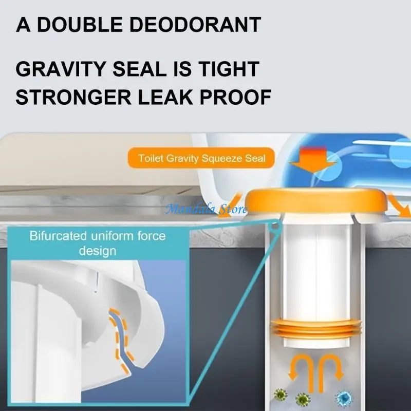 

U2JC Toilet Bowl Gasket Flange Rings Toilet Spill Sealing Rings Floor Outlet Drain Pipe Flange Rings Easy Installation