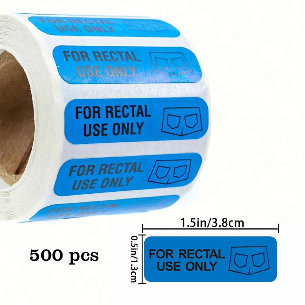 Pharmacy Rectal Use Warning Labels Medical Office Stickers Easy Peel Durable Paper Identification Tags For Healthcare