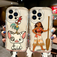 Moana Maui Animation Cover For Apple iPhone 15 14 13 12 11 Pro X XR XS Max Plus 8 7 Plus SE Wave Oil Phone Case