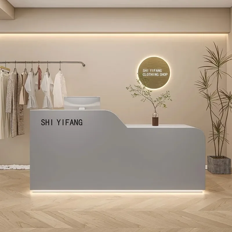 Recepção Minimalista, Recepção Pequena, Recepção de Roupas, Bar Counter, Móveis Loja