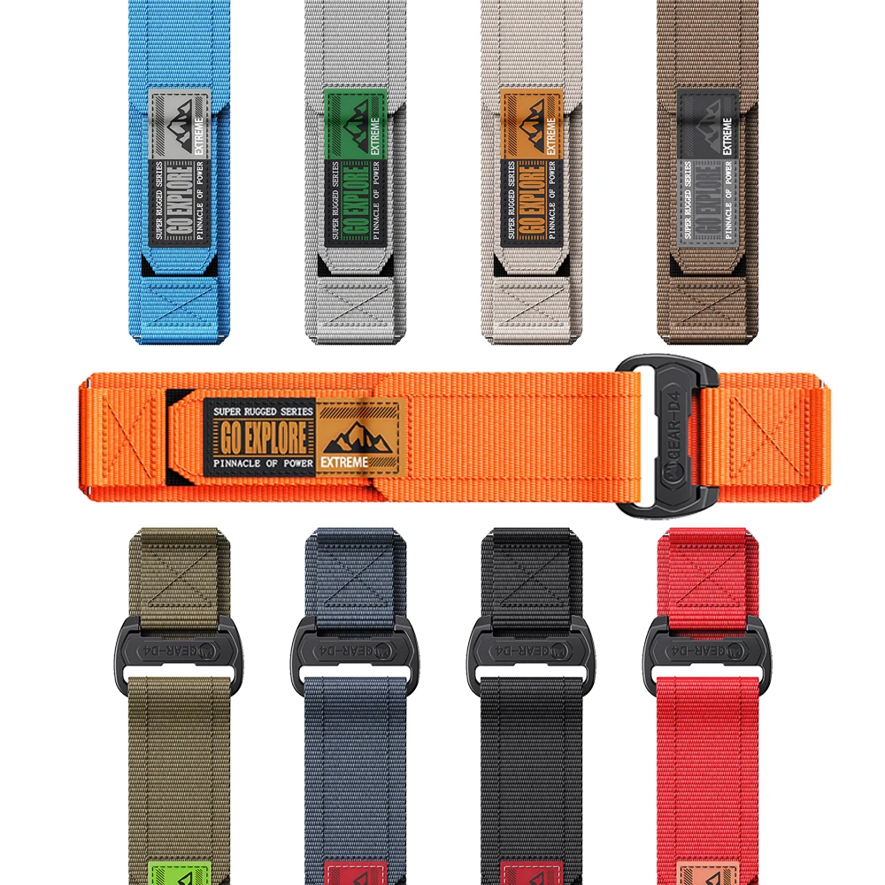 20mm Nylon Watch Strap for Garmin Vivoactive 6/5/3, Forerunner 245/645/158/165/55/570-42mm, Sport Velcro Band for Venu/Venu SQ view 2