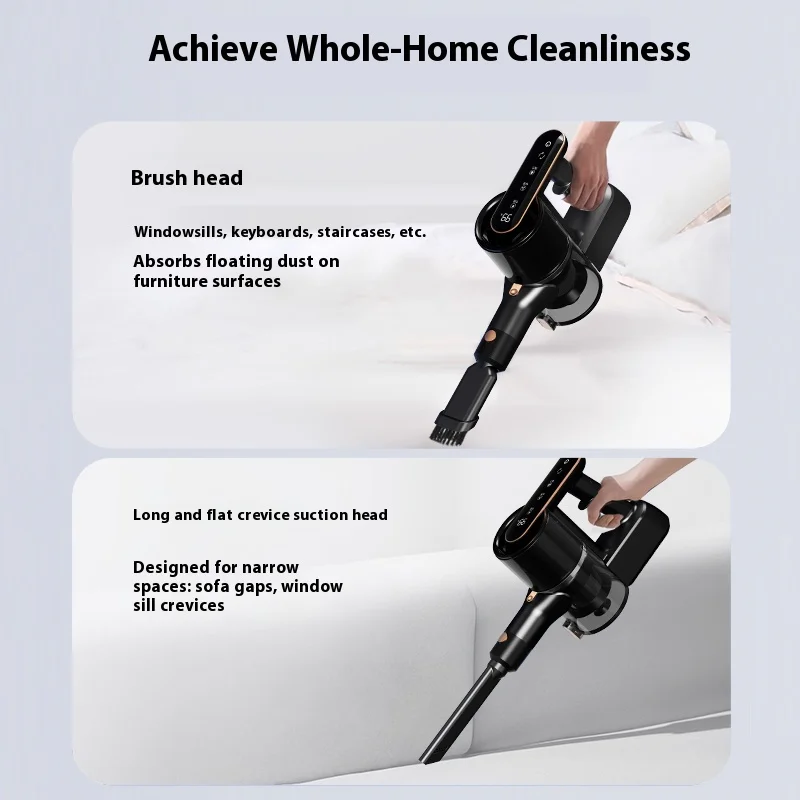 Wireless Intelligent Vacuum Cleaner with 16kpa High Suction Foldable Three-Mode Control for Home Cleaning