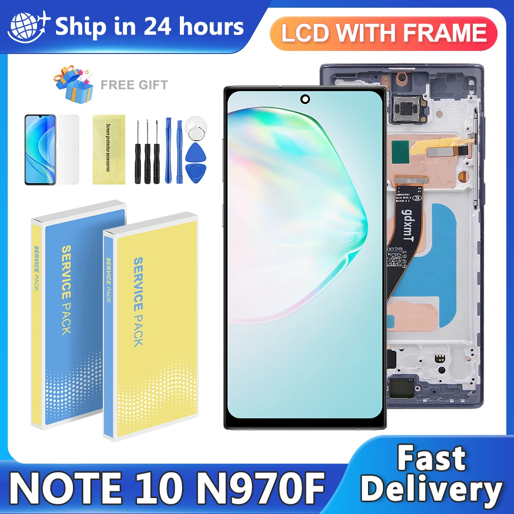 TFT Display For Samsung Note 10 N970 SM-N970F SM-N9700 LCD Display Touch Screen Digitizer Assembly for Samsung Note10 Display