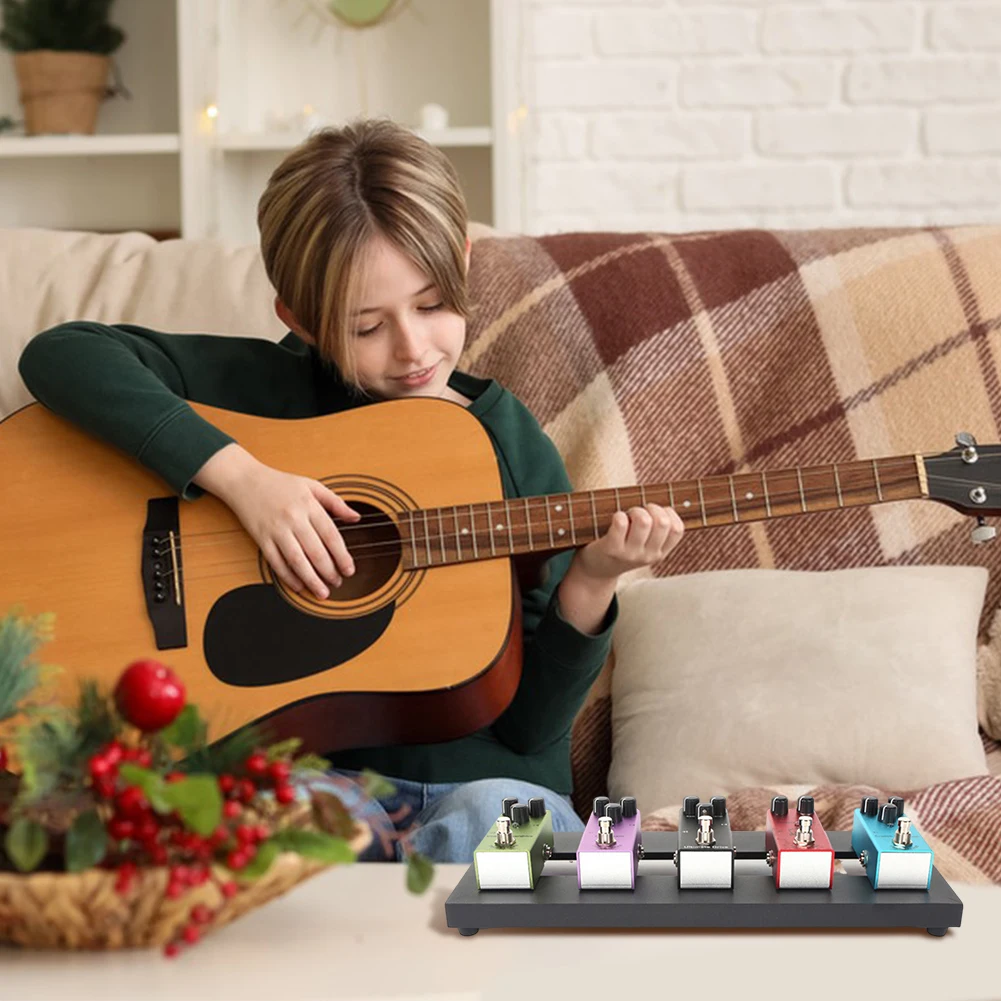 

Маленький педалборд из алюминиевого сплава 14,96x5,71 дюйма, педалборд с сумкой для переноски, пластина для педали гитары, аксессуары для гитары