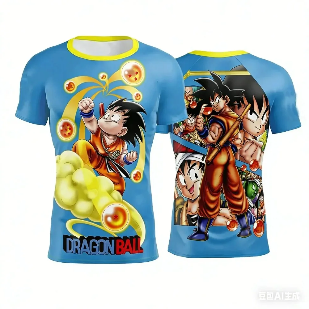 

2026 Dragon Ball Special Edition Wukong Anime Edition Printed Men's Women Kids T-shirt Summer Quick Drying 3D Printed T-shirt