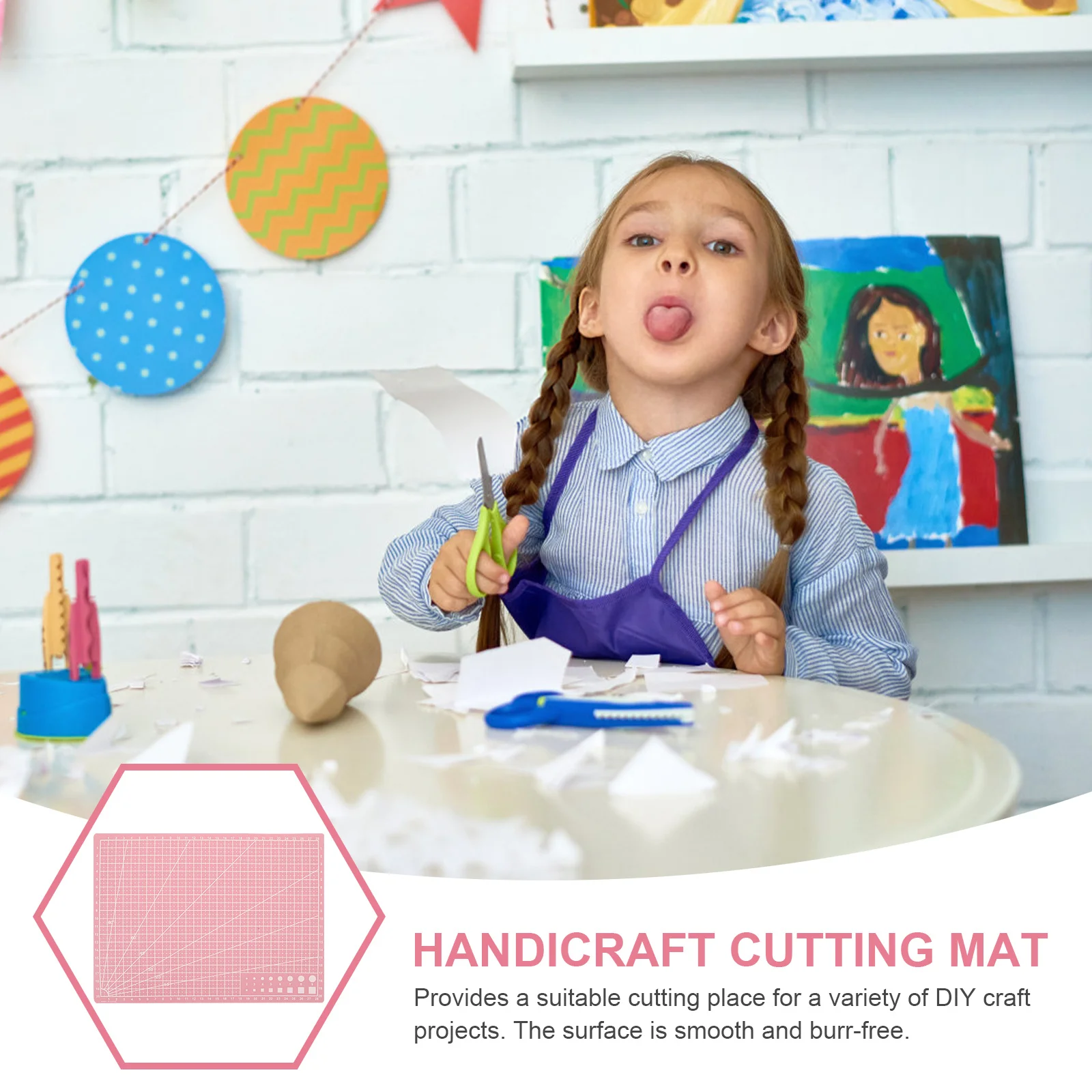 4 قطعة A4 حصيرة على الوجهين عدم الانزلاق الحرفية قطع حصيرة Diy بها بنفسك ورقة صياغة الخياطة النقش مشاريع لوح تقطيع البلاستيك #1