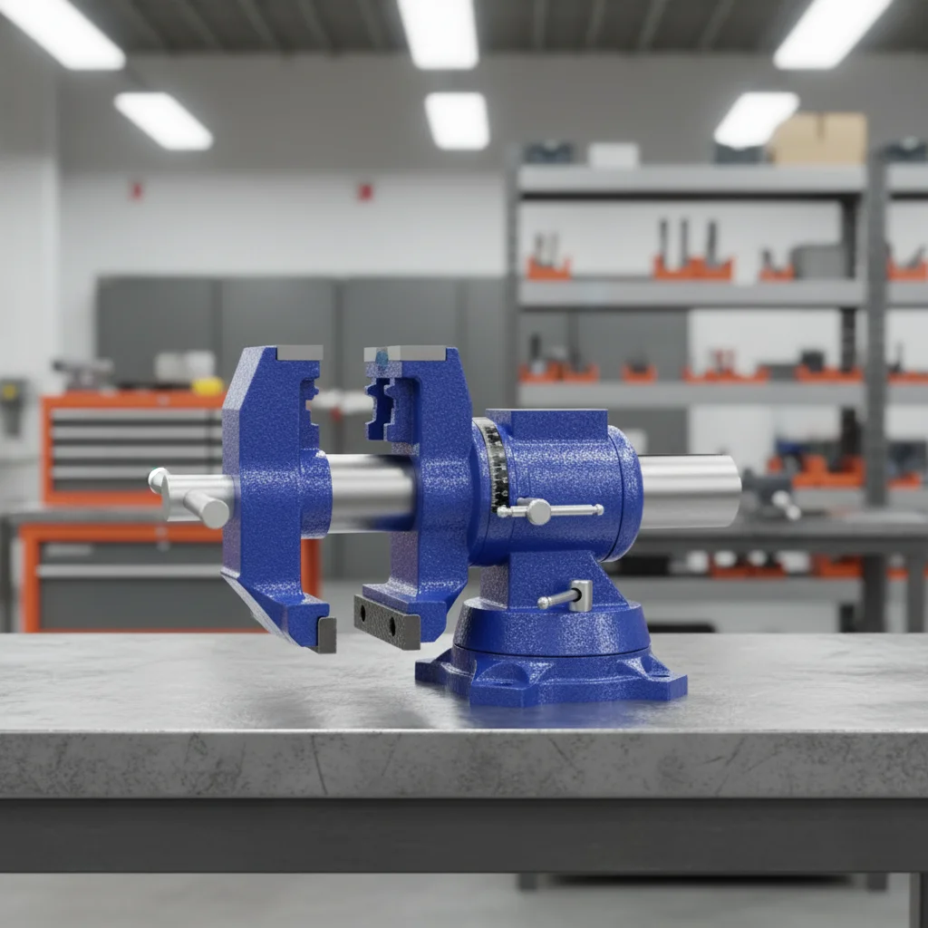 Tischschraubstock für Werkbank, Mehrzweck-Schwerlast-Schraubstock 360 ° Drehbar für Holzarbeiter, Modellbau und Schweißarbeiten – Detail 6