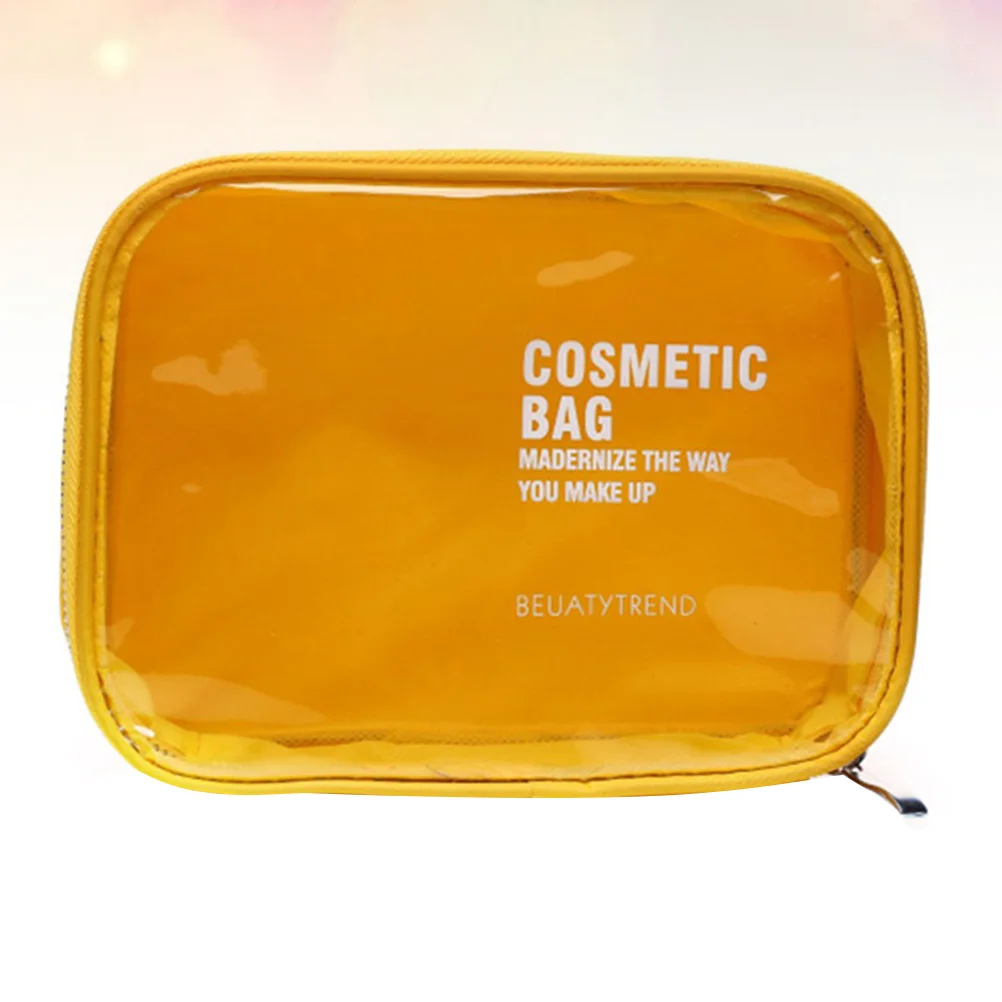 

1pc Waterproof Makeup Large Capacity Organizer Pvc Transparent Storage Pouch Travel Toiletry Bag Portable Waterproof