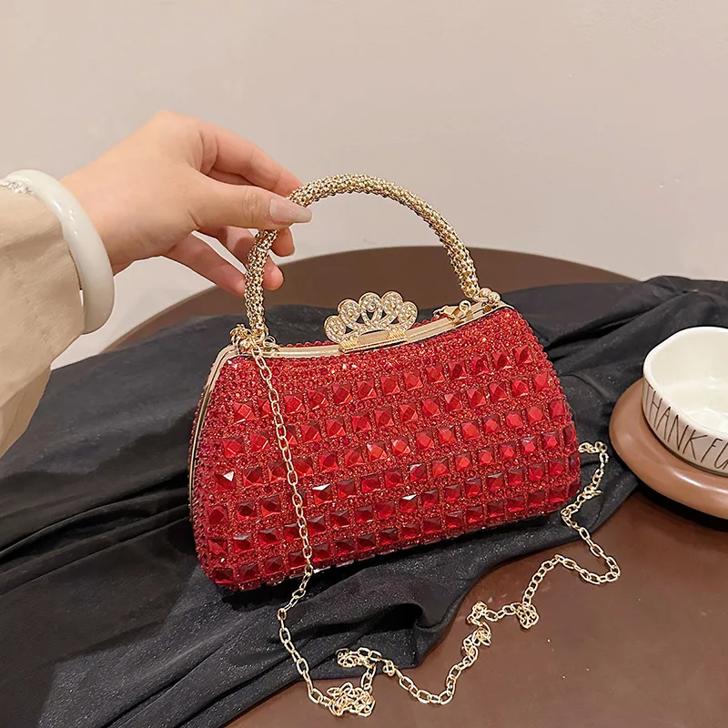 

Новая инкрустированная бриллиантами сумка для ужина, женская сумка-клатч, платье, банкетная вечеринка, сумка-мессенджер, сумка-чонсам