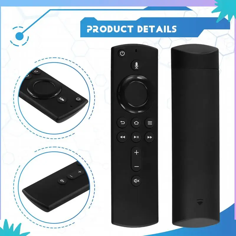 جهاز التحكم عن بعد الصوتي العالمي ABZW متوافق مع جهاز التحكم عن بعد Amazon Fire TV Stick / Fire TV Cube / Fire TV Stick 4K