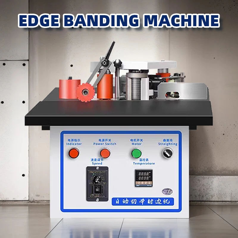 

Electric Edge Banding Machine Woodworking Automatic Tape Breaker Double Side Glue Tabletop Heavy Duty Edge Banding Machine