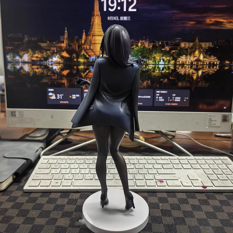 Na stanie Krajowa Replika Hanabee Yokoyama Iwami Anime Czarna Sukienka Figurki Sexy Girl Kolekcjonerskie Ozdoby na Biurko Zabawki