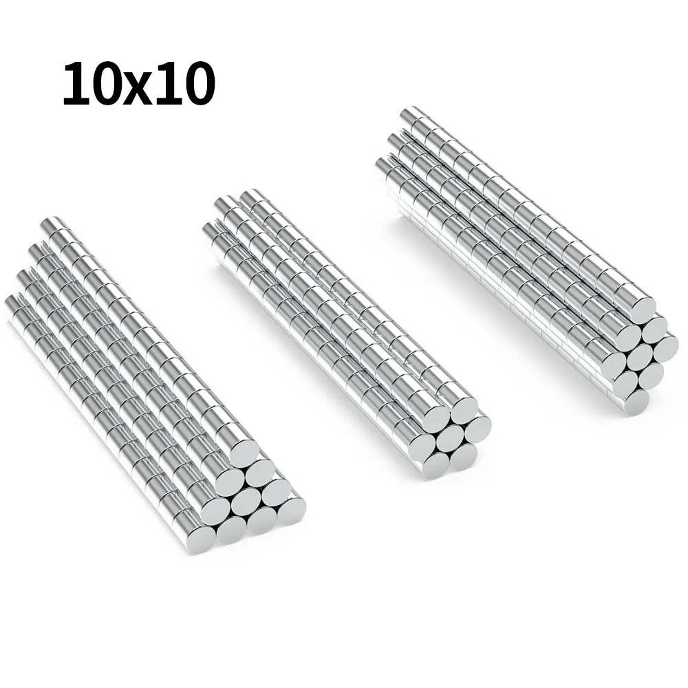 

10x10mm Powerful Neodymium Magnet Round Super Strong Magnets N35 NdfeB Permanent Magnetic imanes Refrigerator Magnet