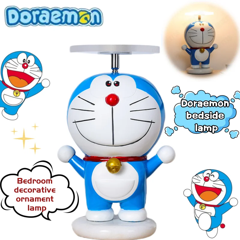 

Doraemon креативный мультфильм милая прикроватная лампа для спальни аниме периферийные устройства вторичный юань персонализированные украшения для детской комнаты свет