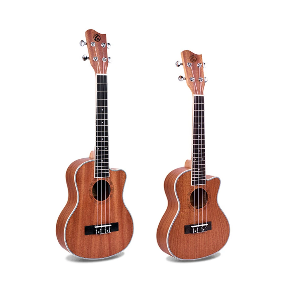 High-quality Plywood Cutaway Matte Ukulele 24/26 Inch Four-string Guitar