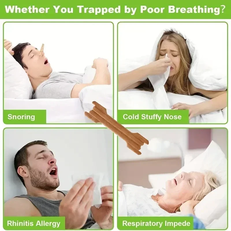 Wholesale 10/50PCS Breath Nasal Strips Stop Snoring Nose Patch Sleep Aid Easier Breathing Device for Better Sleep
