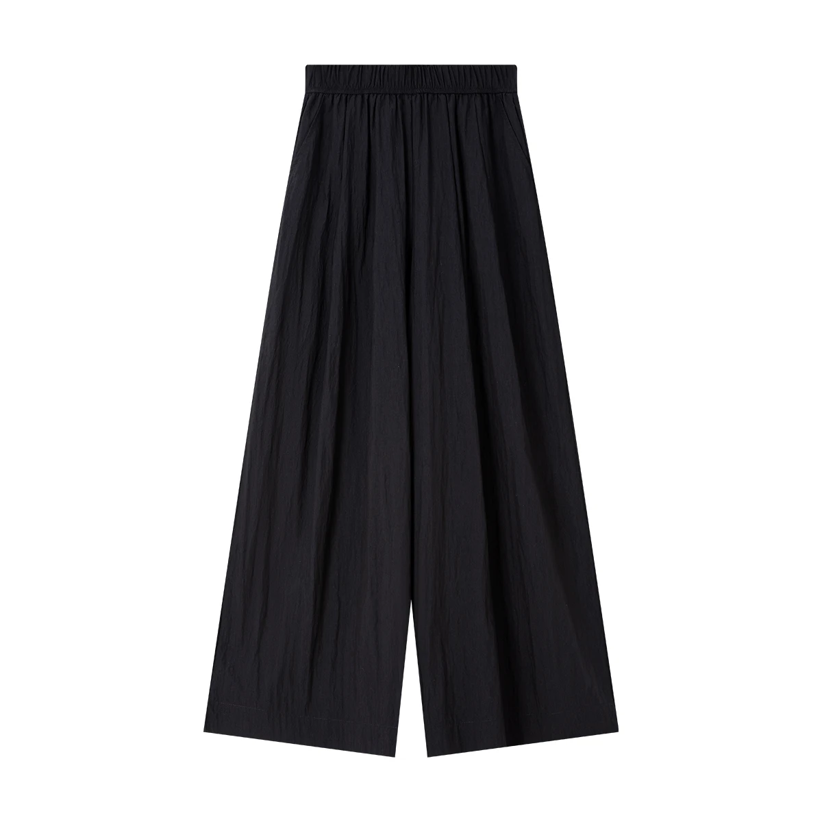 VIMLY Summer Long Baggy Pant 2025 Women's Elastic High Waist Loose Wide Leg Casual Full Length Trouser Woman Clothing M9877