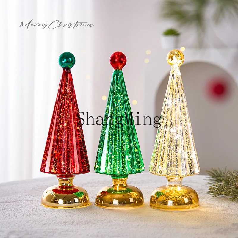 

PYH New Christmas Ornaments Christmas Tree Luminous Ornaments Home Tabletop Ornaments Christmas Gifts