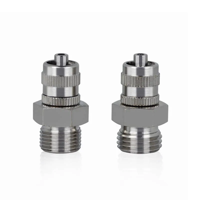 G1/4 G1/8 M10 M12 Metal Dispense Double Screw Valve Adapter, Luer Lock Pneumatic Fitting Connector, Dispensing Value, 5/10PCS