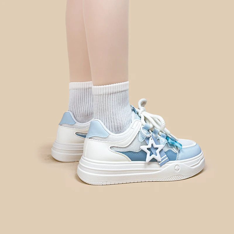 Amy et Michael tendance à la mode femmes baskets plates décontractées 2025 été respirant maille chaussures pour filles femme Skateboard chaussures