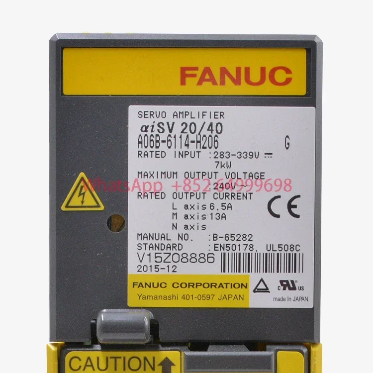 

A06B-6114-H206 Used Servo Amplifier tested ok for CNC System Machine