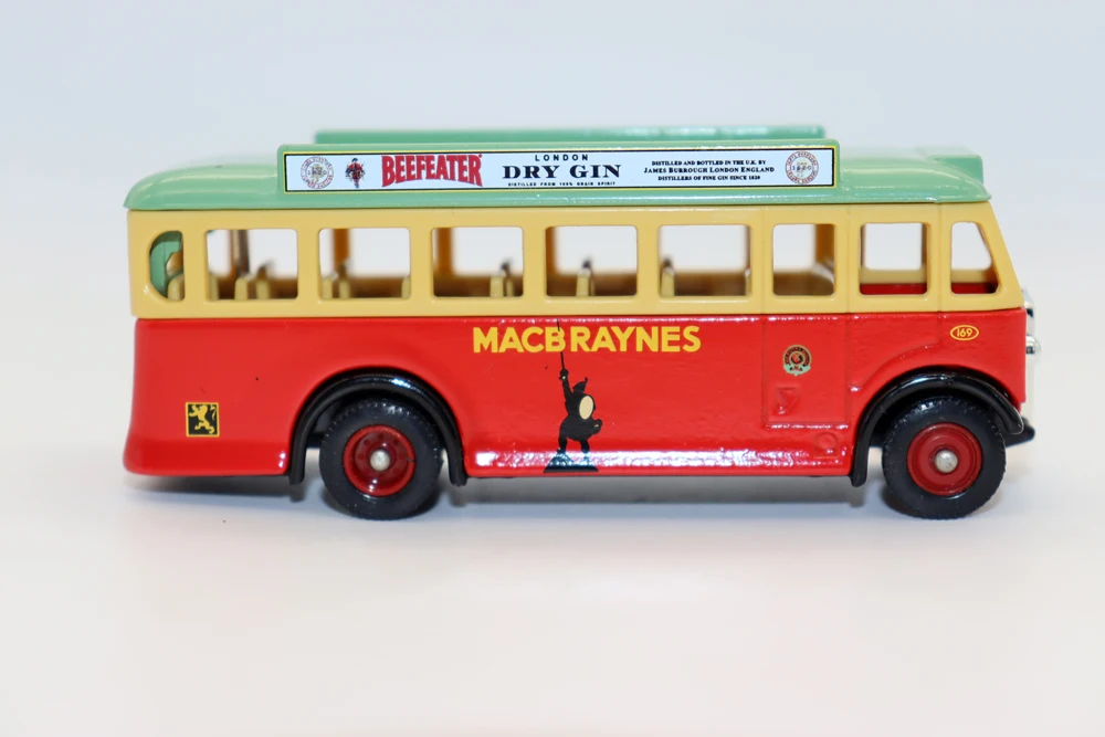 LLEDO Days Gone model AEC Single Decker Bus Beefeater Gin Diecast Toys UK Bus for collection gift