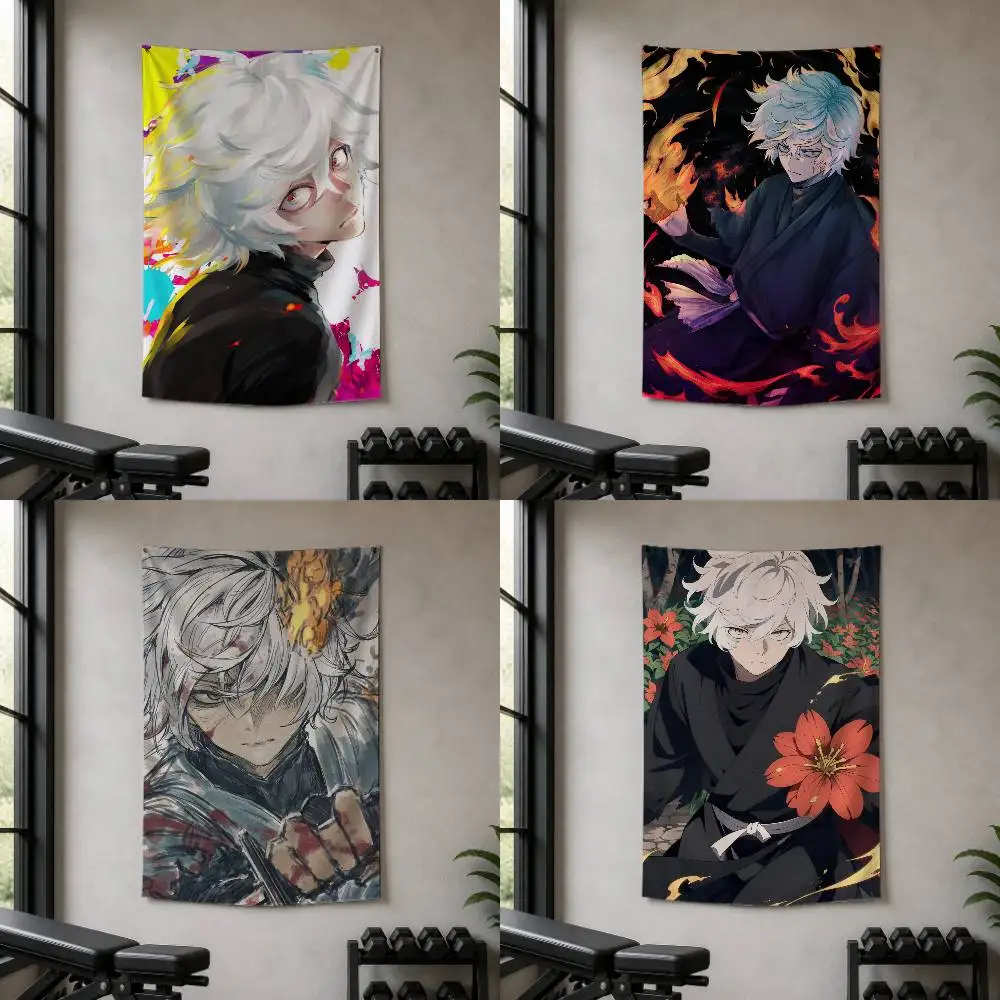 Anime Hell's Paradise Jigokuraku Decorative Wall Flag Banner for Home Garden Garage Indoor Outdoor Decor