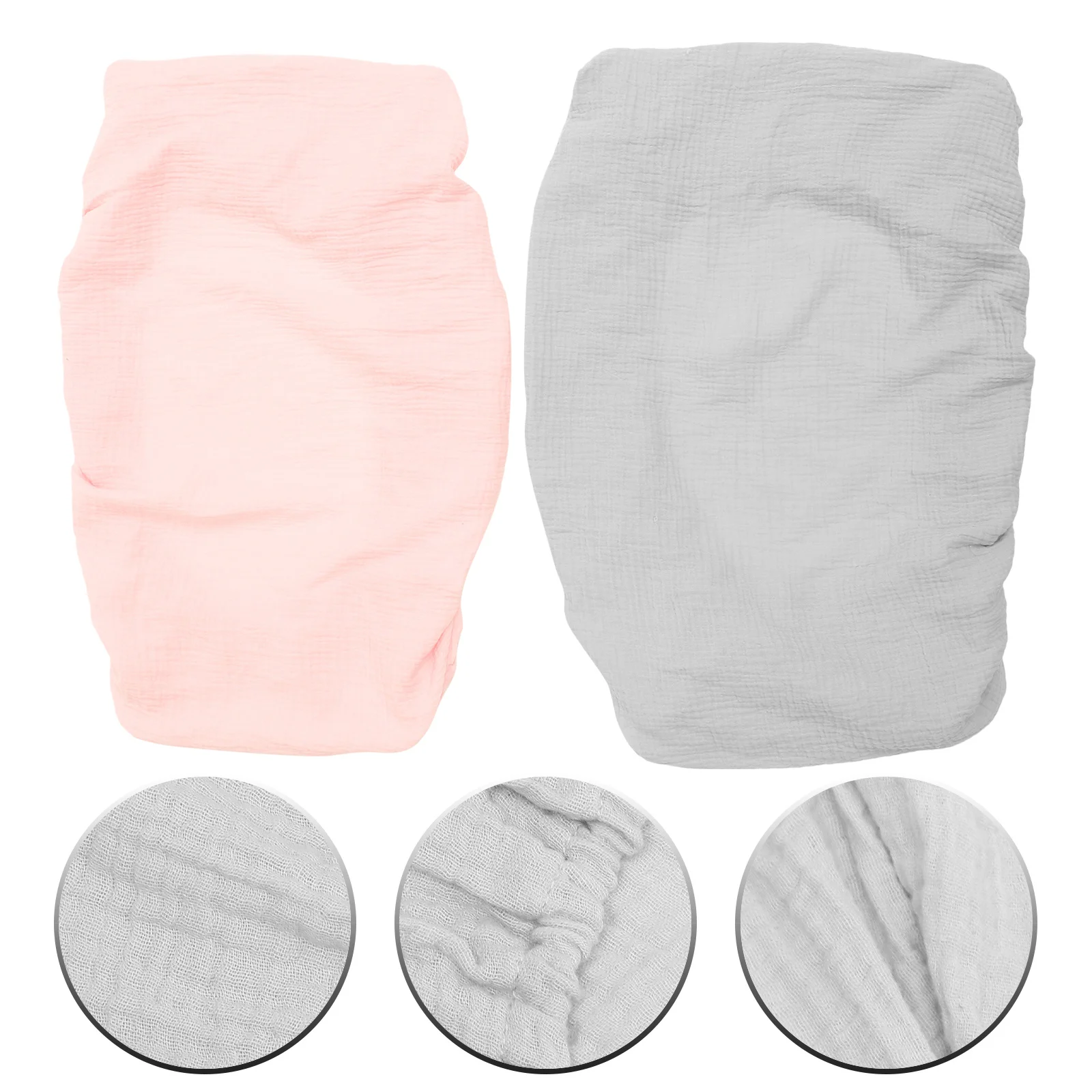 

2 шт., чехол для пеленания, моющийся, многоразовый, съемный, эластичный, подгузник, стол для ухода за младенцами, розовый, серый, хлопковый, мягкий, дышащий