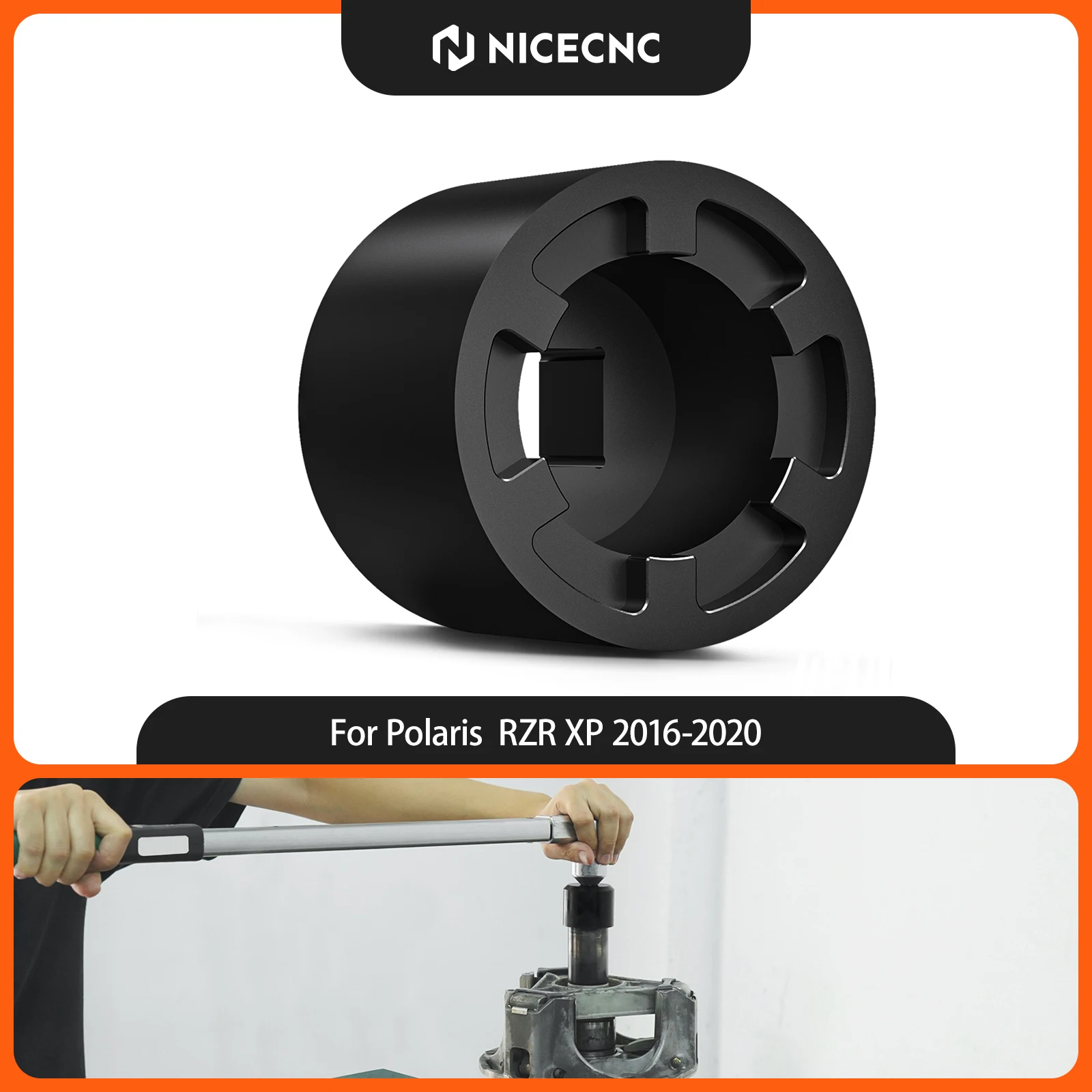 Herramienta de extracción de tuercas de embrague NICECNC para Polaris RZR XP Turbo EPS 2016-2020, accesorios UTV de alta resistencia para RZR XP 4