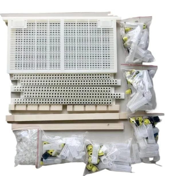 

1set queen rearing system bee larva cell cups frame cage for cqr-3 Royal jelly production equipment of beekeeping tools supplies