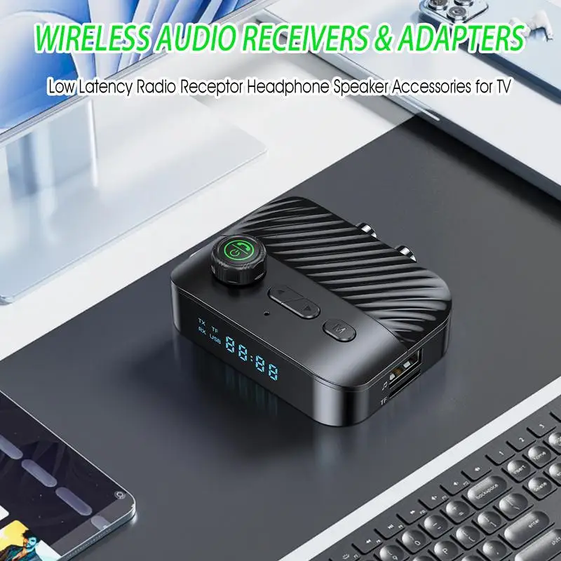 Аудиопередатчик и приемник, адаптер стереоприемника, беспроводной аудиопередатчик, ЖК-радио, приемник, динамик для наушников