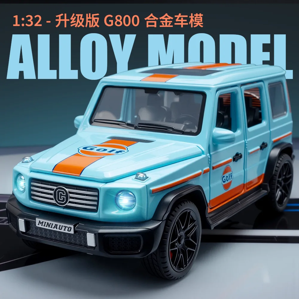 1:32 Newly upgraded G500 alloy Model car simulation Sound&light Fashion Exquisite collectibles Display ornament Boys Toy Gift