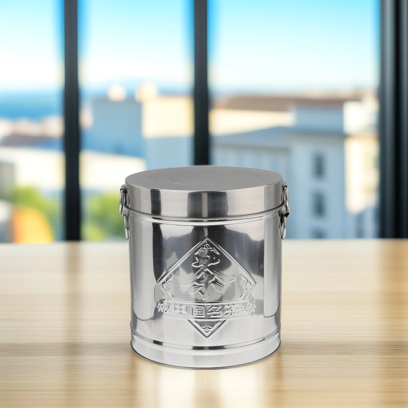 

Stainless Steel Canister Sealed Jar Reusable Storage Container Stainless Steel Canister for Home Kitchen Black Green Tea Leaves