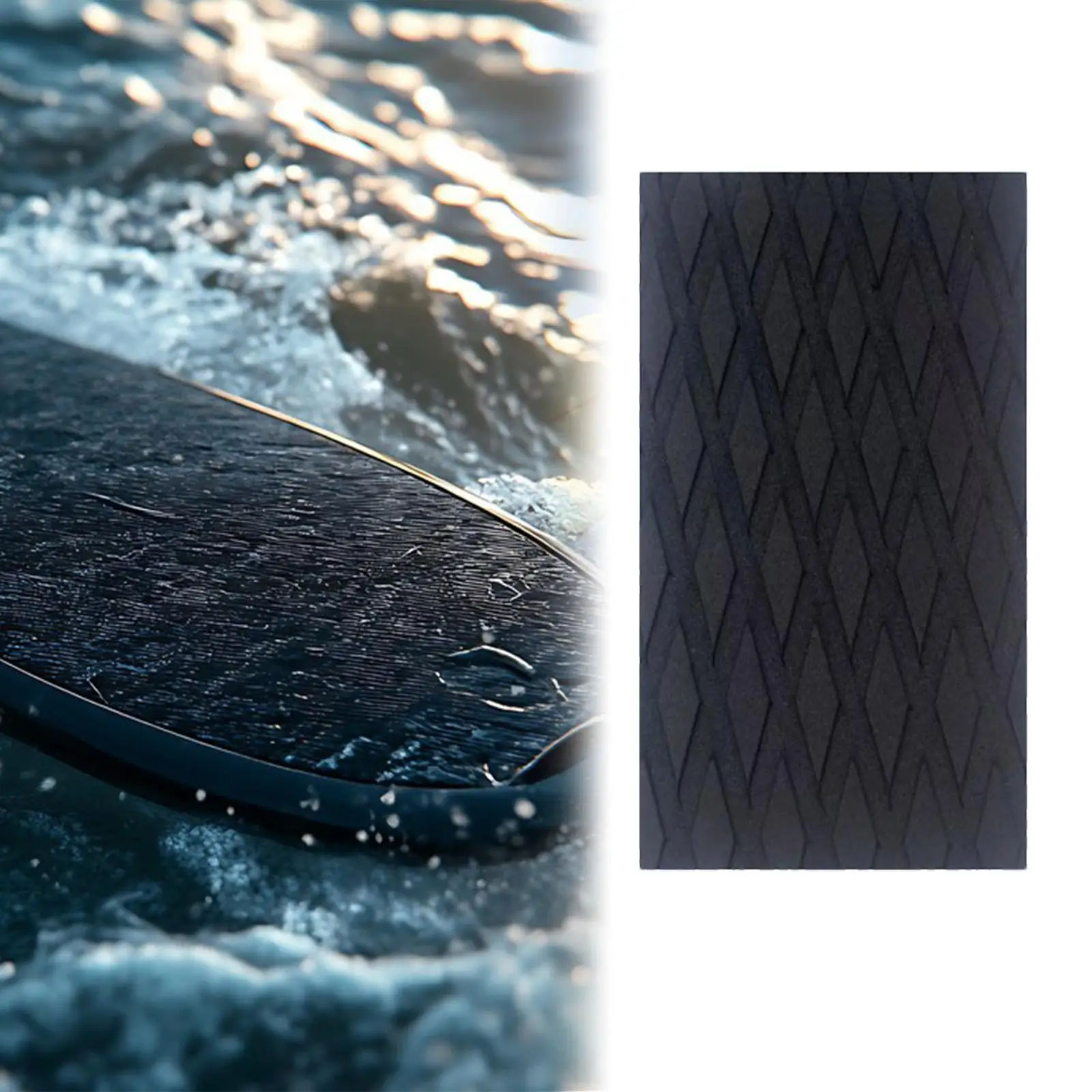 Surfboard Traction Pad Deck Grip Pad Non Slip 94.49''x23.62'' Boat Decking Sheet Trimmable Sheet for Kayak for Kayak Canoe