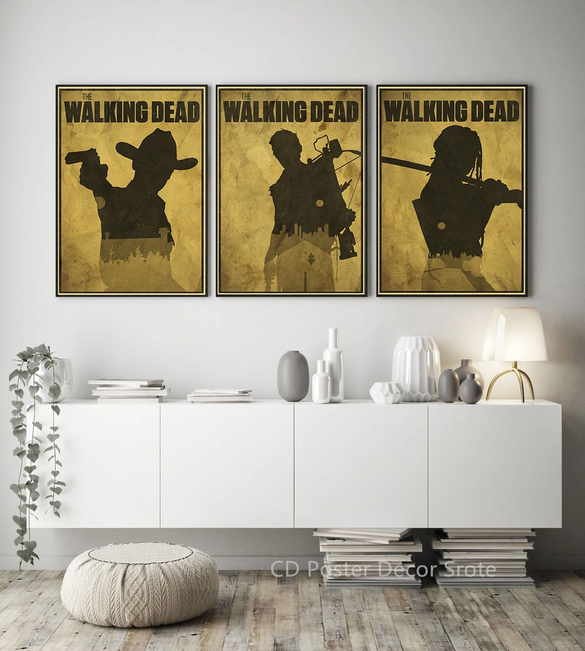 Classic TV Play The Walking Dead Plakat Retro Wydruki Obraz Vintage Dom Salon Bar Cafe Decor Estetyczna Sztuka Malarstwo Ścienne — zdjęcie 3