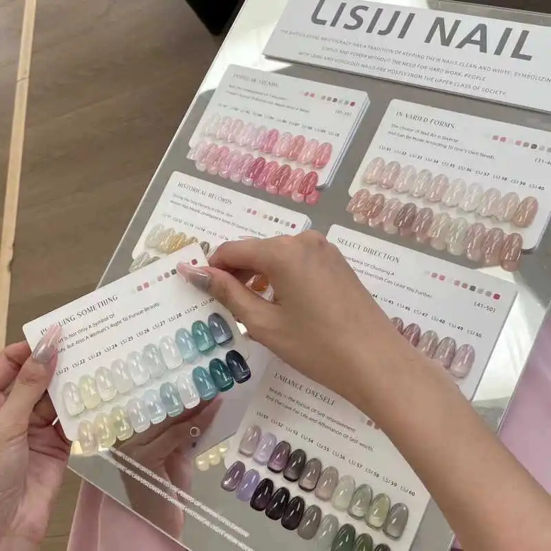 LISIJI 60 colores 36 colores juego de gel de uñas Multicolor salón de uñas gel UV no tóxico 2024 nueva gran oferta kit de decoración de uñas de moda personalizado