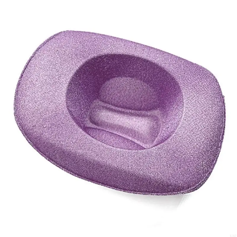 K3KF التسلق قبعة رعاة البقر الغربية نوع الترتر قبعة القبعات فيدورا ورأى كاوبوي الجاز قبعة ملحق واسعة منحني الترتر حافة