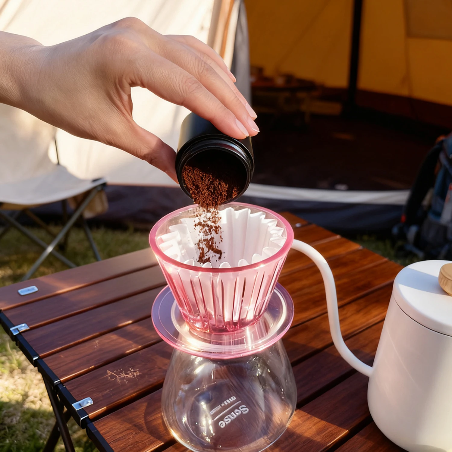YRP Coffee Dripper B75 Basket Crystal Eye Pour Over Heat-resistant Coffee Filter 1-2Cups Coffee Maker Barista Tools