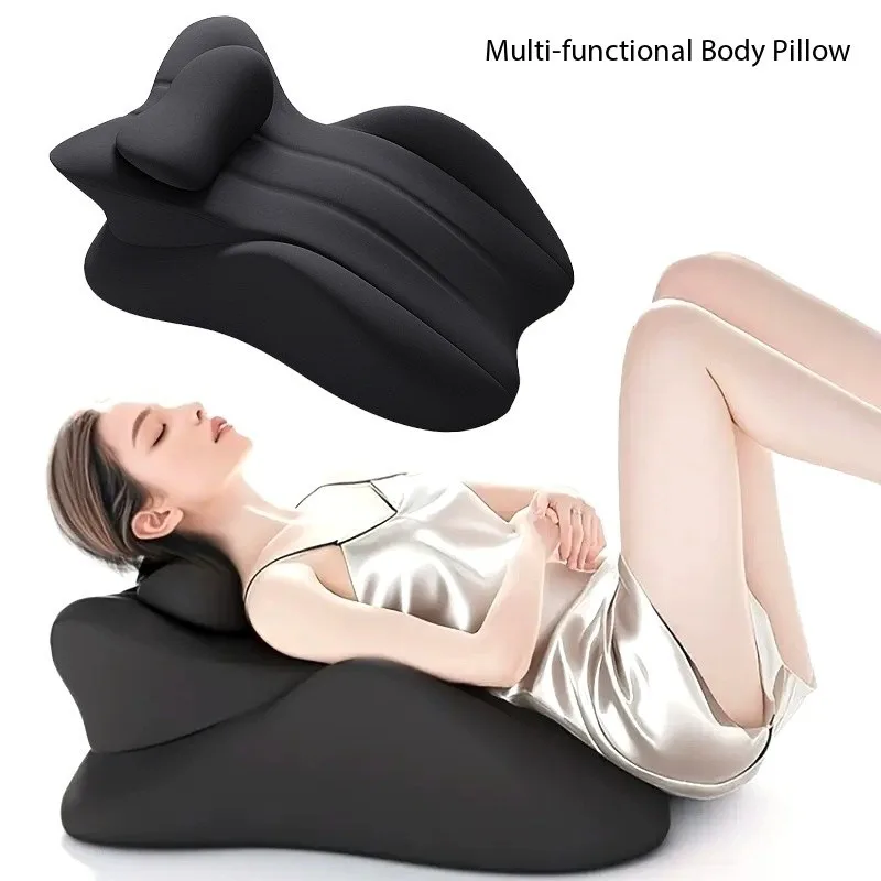 

1 комплект, эргономичная подушка из пены с эффектом памяти, многопозиционная подушка на клине со съемным чехлом, подушка для кровати для пары, облегчение боли в теле